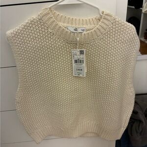 Mango Off-White Knit Pullover